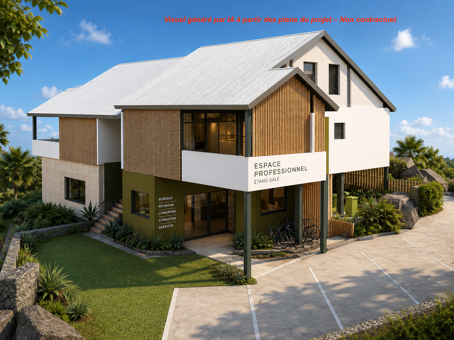 ÉTANG-SALÉ – ENSEMBLE IMMOBILIER NEUF MIXTE PROFESSIONNEL ET HABITATION